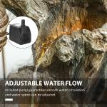 22.4" 3-Tier Outdoor Water Fountain with LED