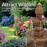 Sunnydaze Pineapple 4-Tier Outdoor Water Fountain