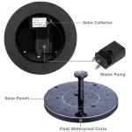 Solar Bird Bath Fountain for Garden or Pond