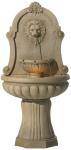 Lion’s Head Outdoor Wall Water Fountain with LED Light