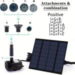 Solar Floating Fountain Pump for Bird Bath Pool