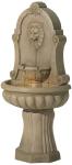 Lion’s Head Outdoor Wall Water Fountain with LED Light