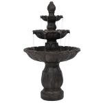 Sunnydaze Classic Tulip 3-Tier Outdoor Fountain
