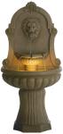 Lion’s Head Outdoor Wall Water Fountain with LED Light
