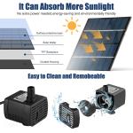Solar Floating Fountain Pump for Bird Baths