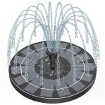 Solar Bird Bath Fountain with 6 Nozzles