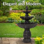 Sunnydaze Classic Tulip 3-Tier Outdoor Fountain