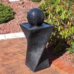 Black Solar Ball Water Fountain with LED Lights