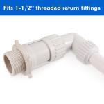 Adjustable Wall Fountain for Outdoor Pools and Ponds