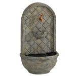 Sunnydaze Messina Wall Fountain in French Limestone