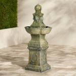 Rustic Tuscan Garden Pedestal Outdoor Water Fountain