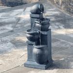 28.5" Solar 4-Tier Outdoor Garden Fountain