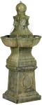 Rustic Tuscan Garden Pedestal Outdoor Water Fountain