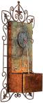 Rustic Wall Water Fountain with LED Light