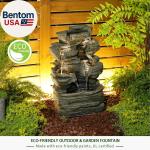 6-Tier Solar Cascading Rock Water Fountain