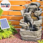 6-Tier Solar Cascading Rock Water Fountain