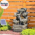 6-Tier Solar Cascading Rock Water Fountain