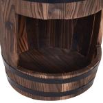 2-Tier Wooden Outdoor Water Pump Fountain