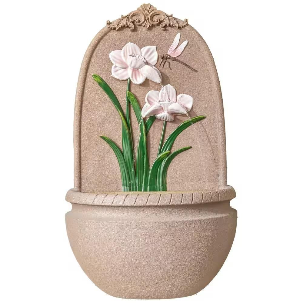 31" Waterfall Outdoor Wall Fountain with Pump