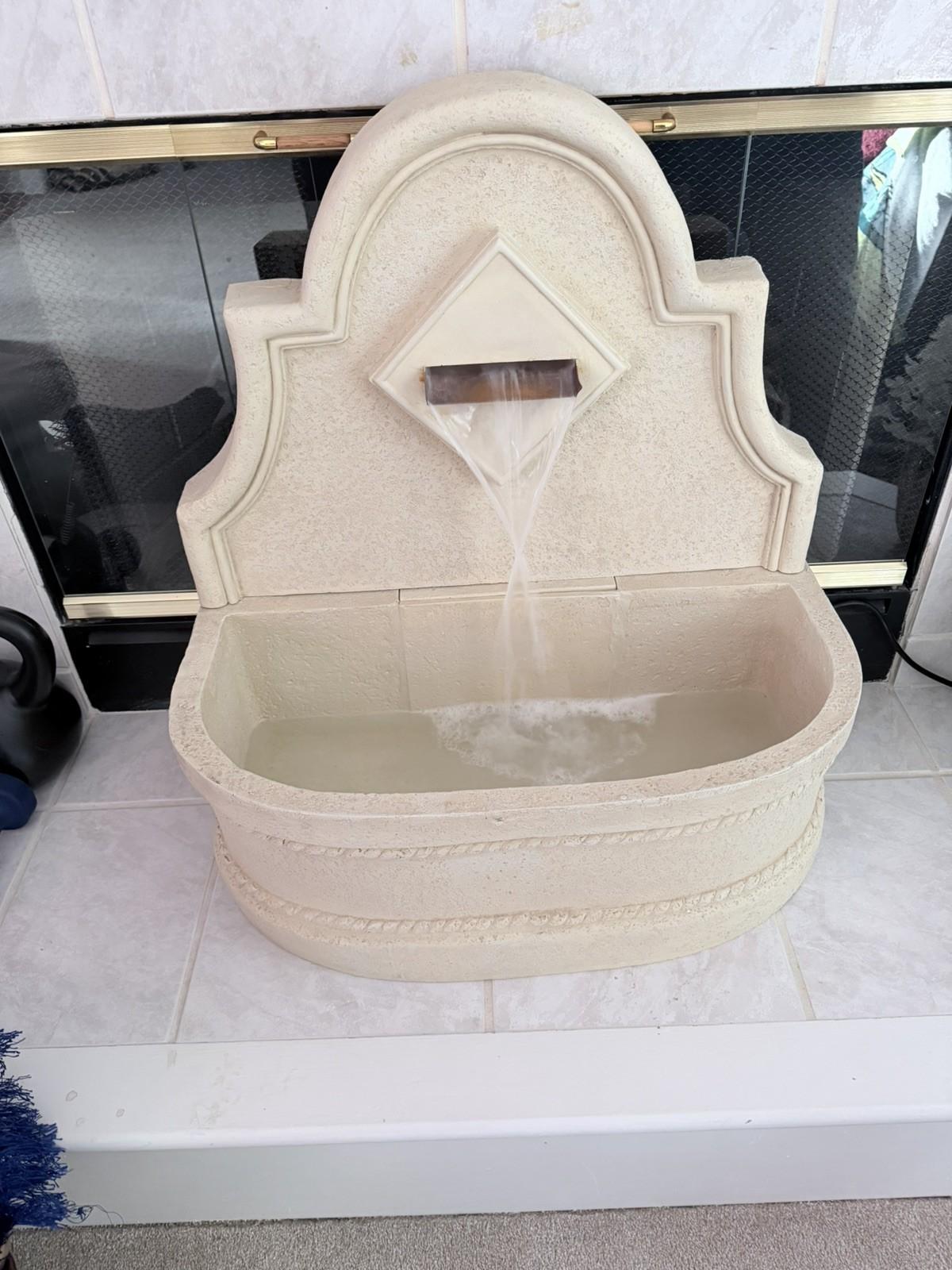 Durable Wall-Mounted Concrete Water Fountain Kit