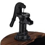 Rustic 2-Tier Barrel Water Fountain with Pump