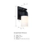 Ever Spring 18" Black Outdoor Wall Fountain