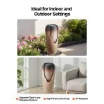Uimoso Glazed Jar Water Fountain with LED Lights