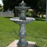Sunnydaze 2-Tier Polyresin Outdoor Water Fountain