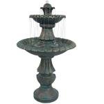 Sunnydaze 2-Tier Polyresin Outdoor Water Fountain