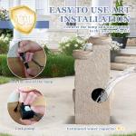5-Tier Cascading Rock Water Fountain with LED
