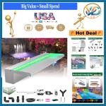 Stainless Steel LED Waterfall Fountain for Outdoors
