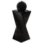 Black Solar Water Fountain with LED Lights 30
