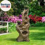 Large 5-Tier Outdoor Cascading Tree Trunk Fountain