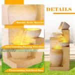 32" Four-Tier Cascading Garden Water Fountain