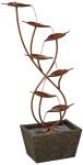Ashton Curved Leaves 41" Modern Outdoor Fountain