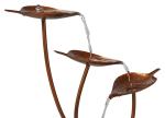 Ashton Curved Leaves 41" Modern Outdoor Fountain