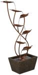 Ashton Curved Leaves 41" Modern Outdoor Fountain