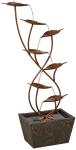 Ashton Curved Leaves 41" Modern Outdoor Fountain