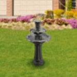 Lily Flower 3-Tier Outdoor Water Fountain