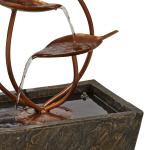 Ashton Curved Leaves 41" Modern Outdoor Fountain