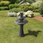 Lily Flower 3-Tier Outdoor Water Fountain