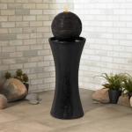 30" Modern Zen Sphere Outdoor Water Fountain