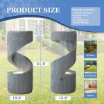 31.9" S-Shaped LED Light Water Fountain