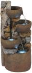 Rustic 29" Urn Cascading Outdoor Fountain with LED