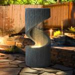 31.9" S-Shaped LED Light Water Fountain