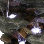 Cascading LED Resin Fountain for Your Yard