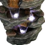Cascading LED Resin Fountain for Your Yard