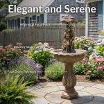 Sunnydaze 43-Inch Solar Fountain with LED Lights