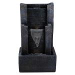 Modern Lighted Three-Tier Garden Water Fountain