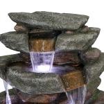 Cascading LED Resin Fountain for Your Yard
